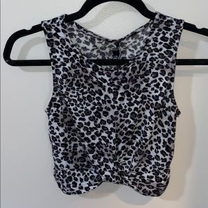 Animal Print Crop Top